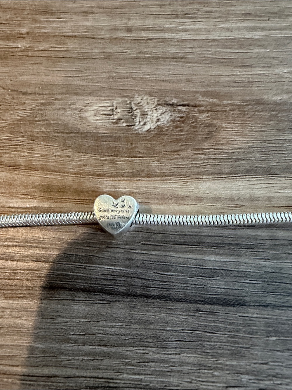 Silver Heart Bead